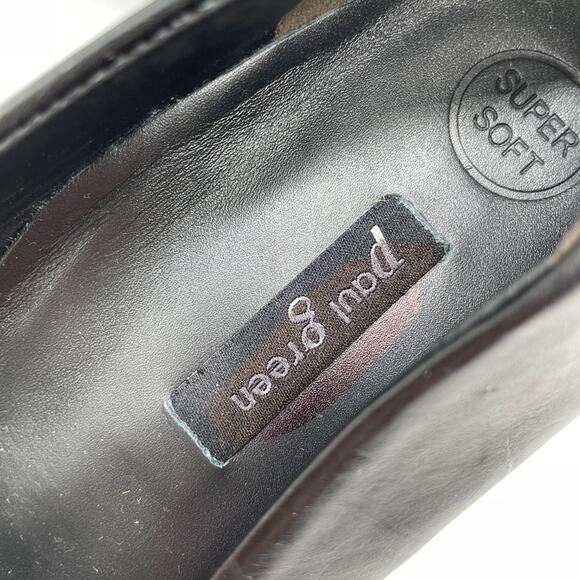 Paul Green Women's Black Leather Block Heel Dress Shoes Size UK 5, US 7.5 - Picture 9 of 13